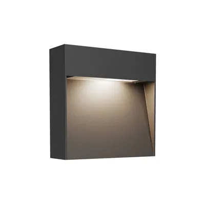 Produktbild von Lucande Außenwandlampe Noreia, 13 cm, anthrazit, IP65, G9