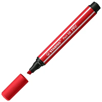 Obrázok produktu pre STABILO Pen 68 MAX, 1 farba/farieb, Červená, 5 mm, 1 mm, Červená, Kolo