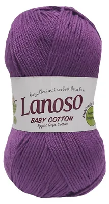 100g Strickgarn BABY COTTON 100 lila