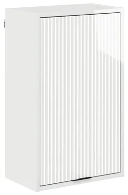 Image de vidaXL Armoire de salle de bain murale blanc brillant 39 x 23,5 x 65 cm