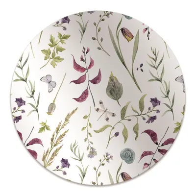 Produktbild von Rundmatte - Stuhlunterlage Bürostuhlunterlage - Rund Ø 100 cm - Bodenmatte - Fußmatte - Botanische Blume.
