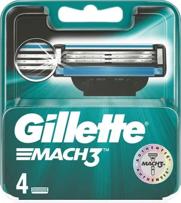 Produktbild von Gillette Mach 3 Rasierklingen, 4er Pack
