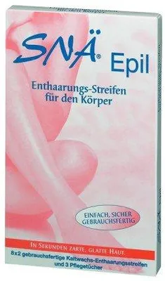 Zdjęcie produktu dla SNÄ Epil paski do depilacji ciała 8 podwójnych pasków