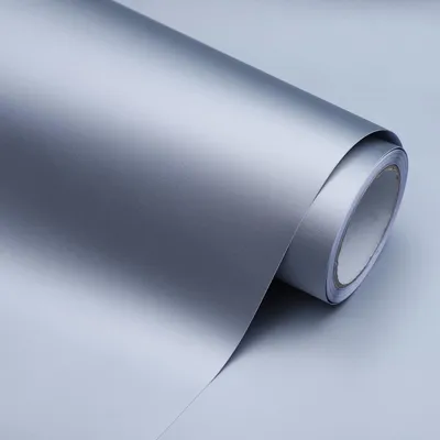 Obrázek produktu pro Elzusha – Samolepicí fólie a tapety ve stříbrněšedé barvě, rozměry 60 x 1000 cm