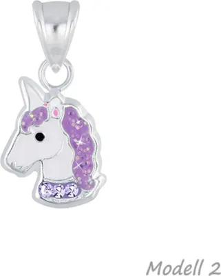 Produktbild von Kinderkette Silber 925 Kette: Einhorn Halskette für Mädchen Modell 2