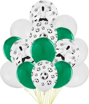 Immagine prodotto di Set di palloncini per i Mondiali di calcio, 15 pezzi, decorazioni per feste