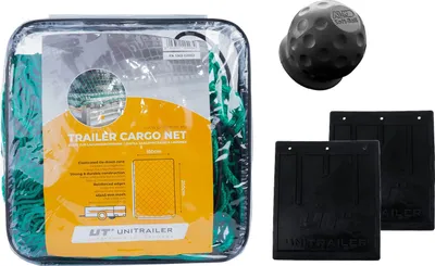 Produktbild von UNITRAILER Anhänger Zubehör Set 3-teilig mit Netz 2,5x1,5m und Spritzlappen