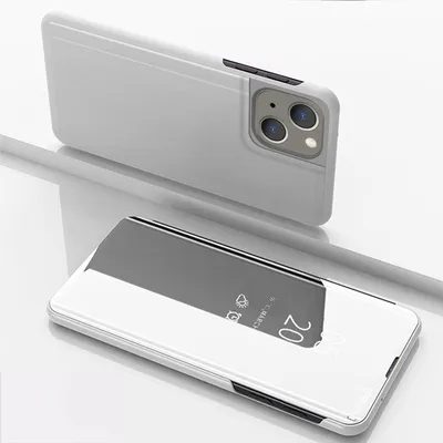 Produktbild von König Design Hülle kompatibel mit Apple iPhone 15 Kunstleder Handyhülle - Handy Case Silber