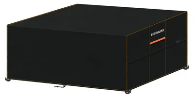Image de Housse de protection pour mobilier de jardin, imperméable, résistante aux intempéries, dimensions 220x150x90 cm, tissu Oxford 420D
