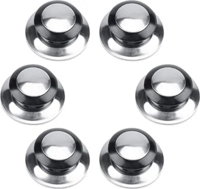Produktbild von 6 Stücke Hitzebeständige Topfdeckelknopf Ersatzgriff Universalgriff für Topfdeckel Pfannendeckel Kochgeschirr Topfdeckelgriff Ersatzdeckelknöpfe für Home Küche