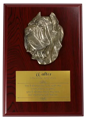 Image de Mastino Napoletano, mastiff napolitain II - Bas-relief représentant un chien, petit décor, plaque réaliste avec chien de la marque Art-Dog