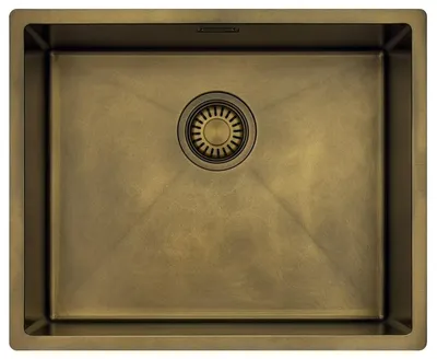 Productafbeelding van Keukenwastafel 50x40 cm, antiek brons, onderbouwmodel, Pure.Sink Luxion