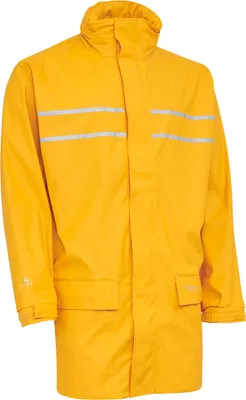 Produktbild von ELKA Uni D-Lux PolyurethanRegenjacke Extra Lang mit Reflexstreifen Gelb L
