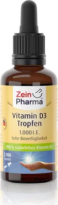 Produktbild von Zein Pharma - Vitamin D3, 1000 IU, Flüssigkeit, 50ml