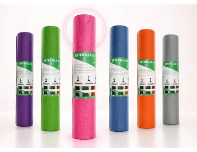 Zdjęcie produktu dla Mata do jogi - Antypoślizgowa - 173 x 61 cm - Lekka - Do pilatesu i ćwiczeń na podłodze