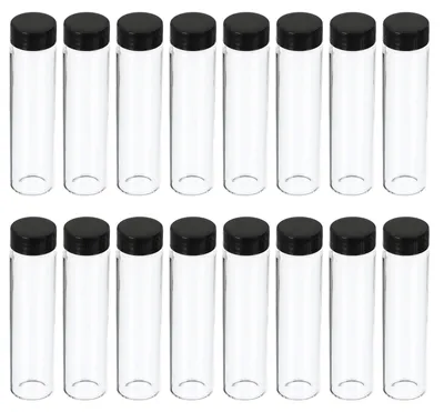 Glas-Aufbewahrungsflaschen 50 ml, 16 Stück, mit Schraubverschluss