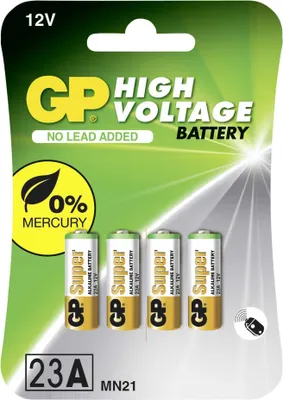 Produktbild von 1x4 GP Alkaline 23A / MN21 4 Stück 12V Batterien