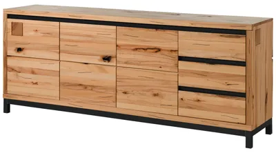Immagine prodotto di MASSIVMOEBEL24 | Credenza in legno di faggio 210x45x85 oliato naturale VILLANDERS #152