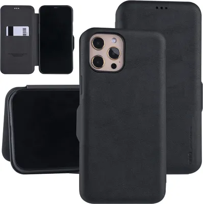Obrázek produktu pro Apple iPhone 12 Pro Max Černé pouzdro typu kniha - Pouzdro na karty