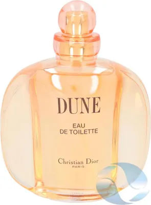 A Christian Dior Dune Eau de Toilette perfume bottle.