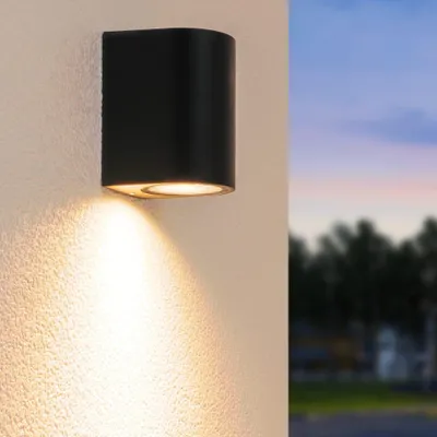 Image de HOFTRONIC - Applique murale LED 4W 345lm dimmable GU10 2700K IP65 Noir