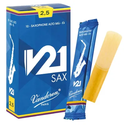 Altsaxophon-Rohrblatt V21, Stärke 2,5, 10er-Pack