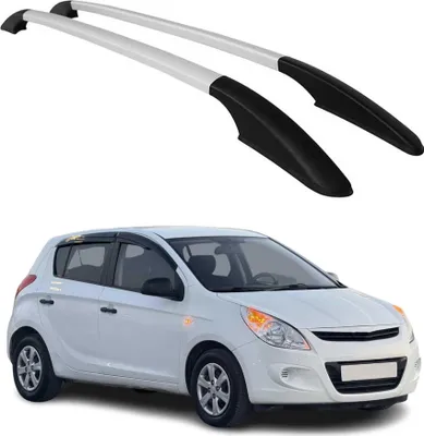 Image de Barres de toit longitudinales pour Hyundai i20 2008-2014 en Alu gris