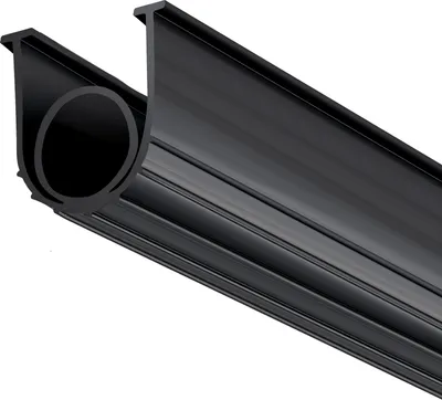 Obrázek produktu pro SucceBuy 20ft spodní těsnění garážových vrat, tvar U + O-kroužek, odolné proti povětrnostním vlivům, 5/16 palců T-konce, šířka 3 3/4 palce, černé těsnění pro vrata