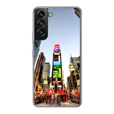 Produktbild von MuchoWow® Handyhülle Schutzhülle Hülle für Samsung Galaxy S22 New York - Nacht - Platz Silikon Softcase Handy Hülle - Mobiltelefonhülle