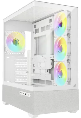 Zdjęcie produktu dla Sharkoon 4044951044184 Sharkoon Gehäuse AK7 ARGB ATX weiß