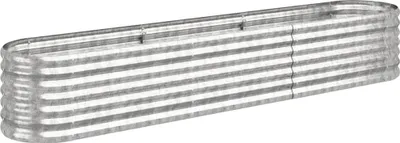 Produktbild von vidaXL Hochbeet Verzinkter Stahl 224x40x36 cm Silbern