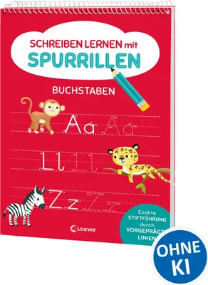 Produktbild von Schreiben lernen mit Spurrillen - Buchstaben