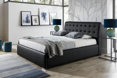Produktbild von Luxus Schlafzimmer Bett Polster Design Luxus Doppel Hotel Betten Chesterfield
