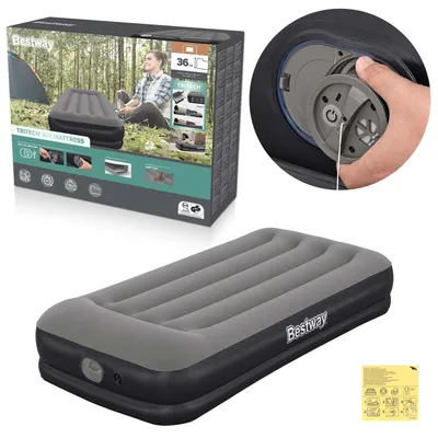 Immagine prodotto di Letto ad aria singolo Bestway® TriTech® con pompa elettrica USB 191 x 97 x 36 cm
