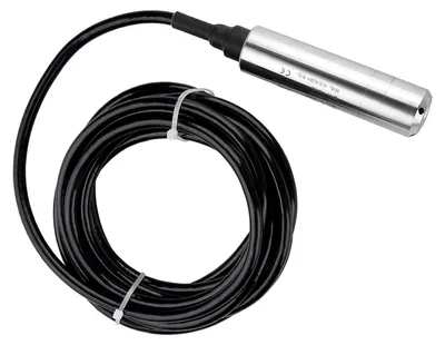 Productafbeelding van Vloeistofpeilsensor, 24V DC, Dieptebereik 0-5 m, Roestvrij Staal 316