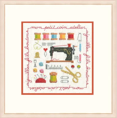 Produktbild von Le Bonheur des Dames Kreuzstich Set "Couture-Kollektion", Zählmuster, 12,5x12,5cm