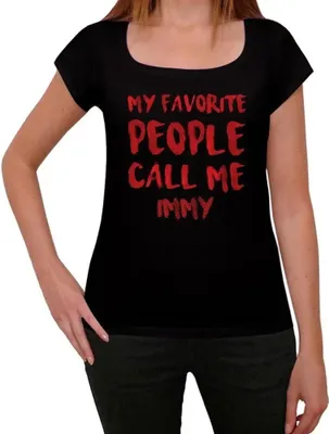 Produktbild von Damen Grafik T-Shirt Meine Lieblingsmenschen nennen mich Immy – My Favorite People Call Me Immy – Öko-Verantwortlich Vintage Jahrgang Kurzarm Lustige