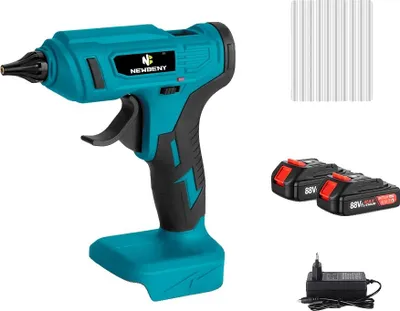 Obrázok produktu pre Lepiaca pištoľ, výkon 100 W, rýchle zahrievanie, sada 2 batérií
