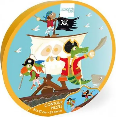 Obrázek produktu pro Puzzle konturowe Piraci 29 elementów dla dzieci od 3 lat