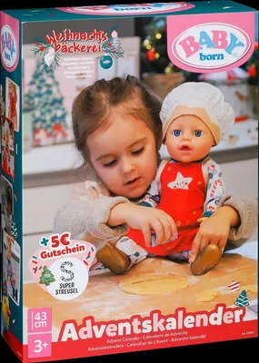 Produktbild von Adventskalender für Kinder 2026 Zapf Creation Baby Born Spielzeug Überraschung jeden Tag Geschenk für Mädchen und Jungen Weihnachtskalender Adventszeit