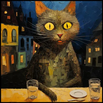 Produktbild von Plakat 100x100cm Nachtbeobachter