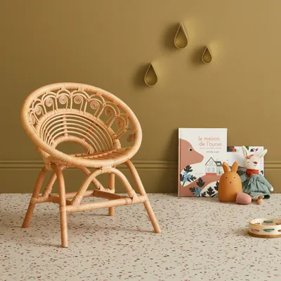 Produktbild von sweeek - Kinderstuhl aus Rattan - Natur