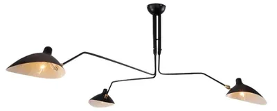 Zdjęcie produktu dla Regulowana lampa wisząca w stylu vintage z trzema światłami