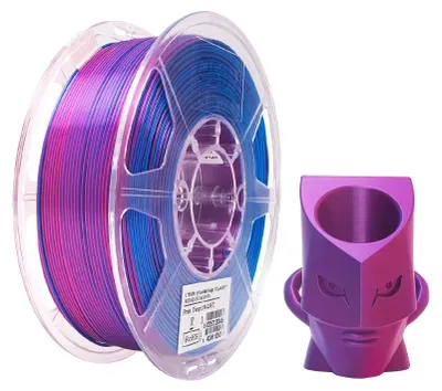 Obrázek produktu pro Filament pro 3D tiskárny, ekologický materiál, plynulý tisk, červená modrá