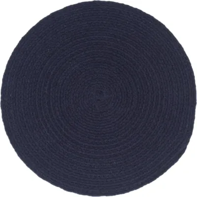 Produktbild von vidaXL Tischsets 6 Stk. Marineblau 38 cm Rund Baumwolle