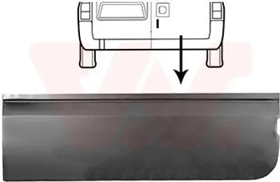 Produktbild von VAN WEZEL Heckklappe rechts außen 1985150 für FORD Transit Mk6 Kasten (V347, V348, FA) Transit Mk6 Bus (V347, V348, FD, FB, FS, FZ, FC) TRANSIT Bus