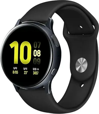 Produktbild von Strap-it Samsung Galaxy Watch Active / Active 2 Sportarmband (Schwarz)