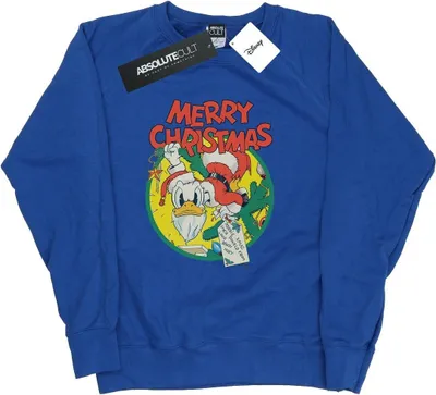 Produktbild von Disney - "Merry Christmas" Sweatshirt für Damen BI28063 (XXL) (Königsblau)