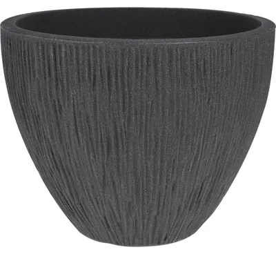 Produktbild von Gerippter Blumentopf 40 x 31 cm grau PROGARDEN KO-Y54199040