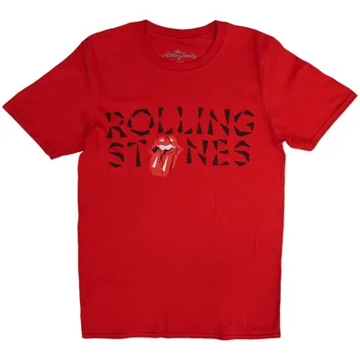 Imagen del producto de Camiseta de manga corta con el logo "Hackney Diamonds" de The Rolling Stones, color rojo, talla M